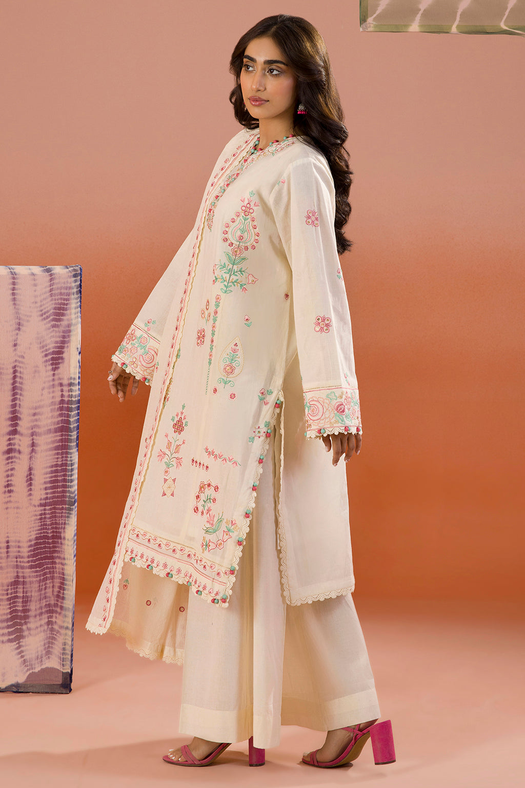Embroidered Shirt Shalwar Dupatta - 0211