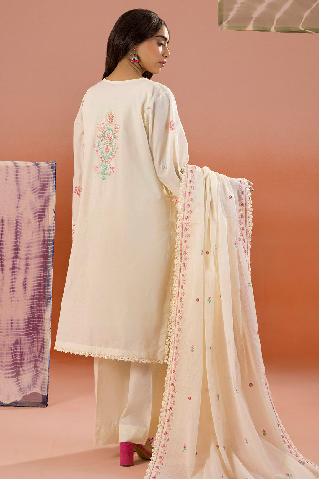 Embroidered Shirt Shalwar Dupatta - 0211