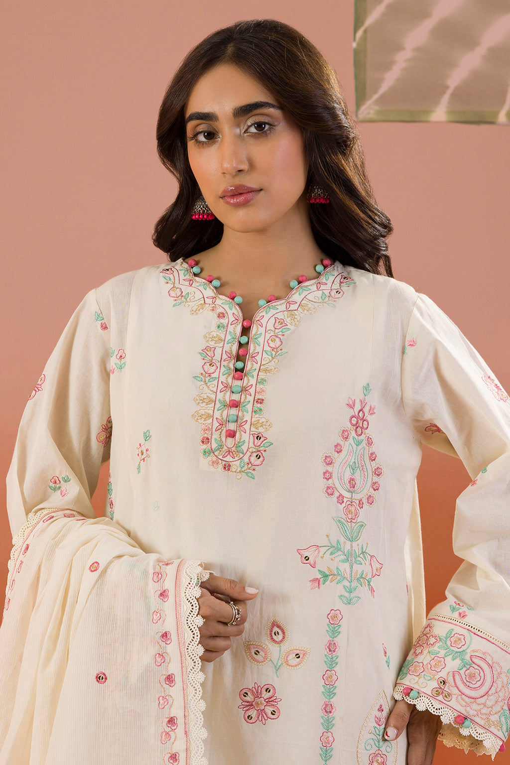 Embroidered Shirt Shalwar Dupatta - 0211