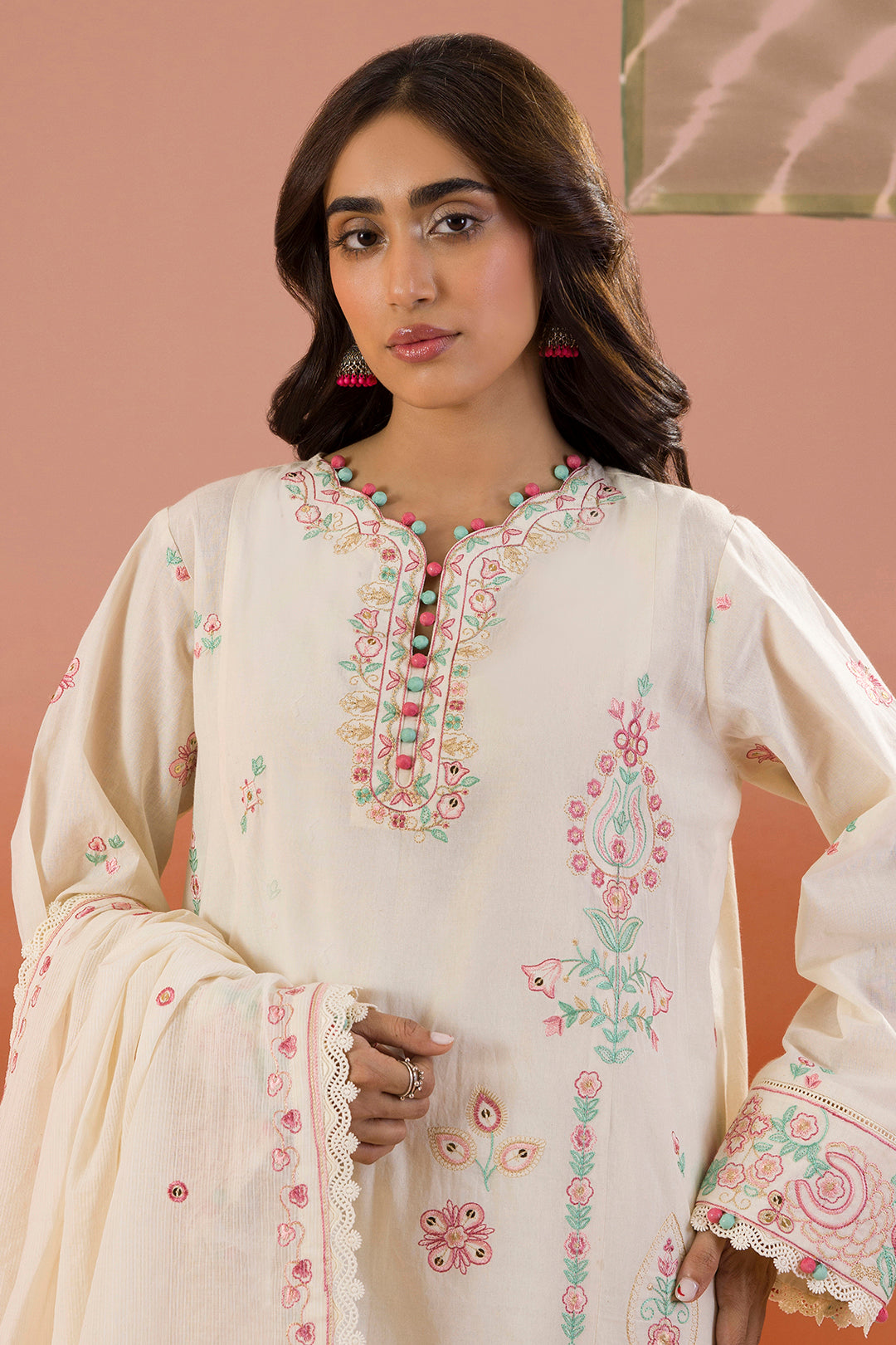 Embroidered Shirt Shalwar Dupatta - 0211