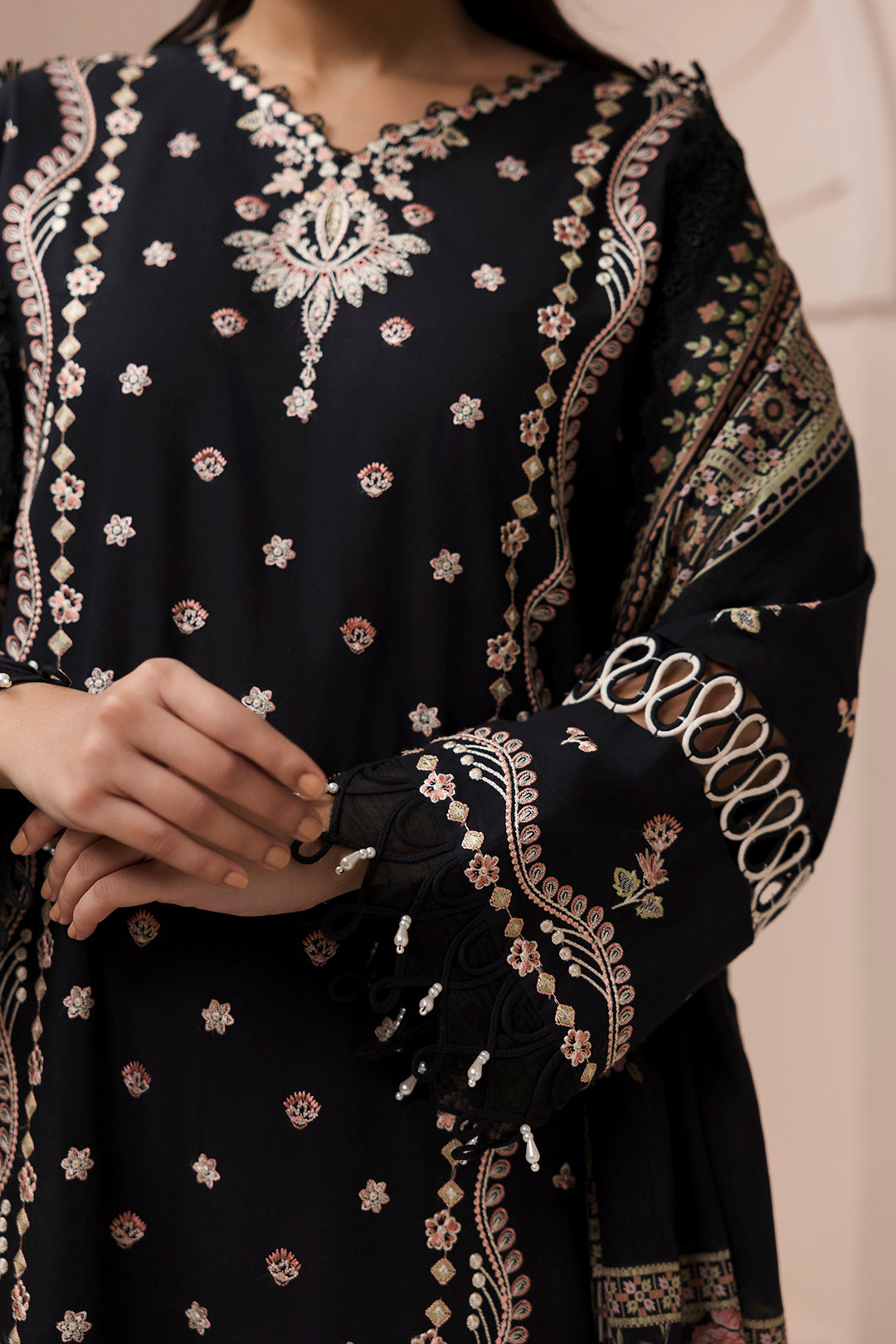 Embroidered Shirt Shalwar Dupatta - 0212