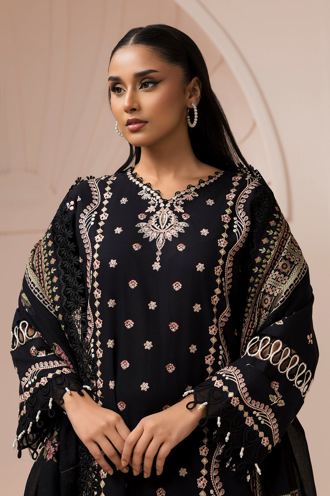 Embroidered Shirt Shalwar Dupatta - 0212