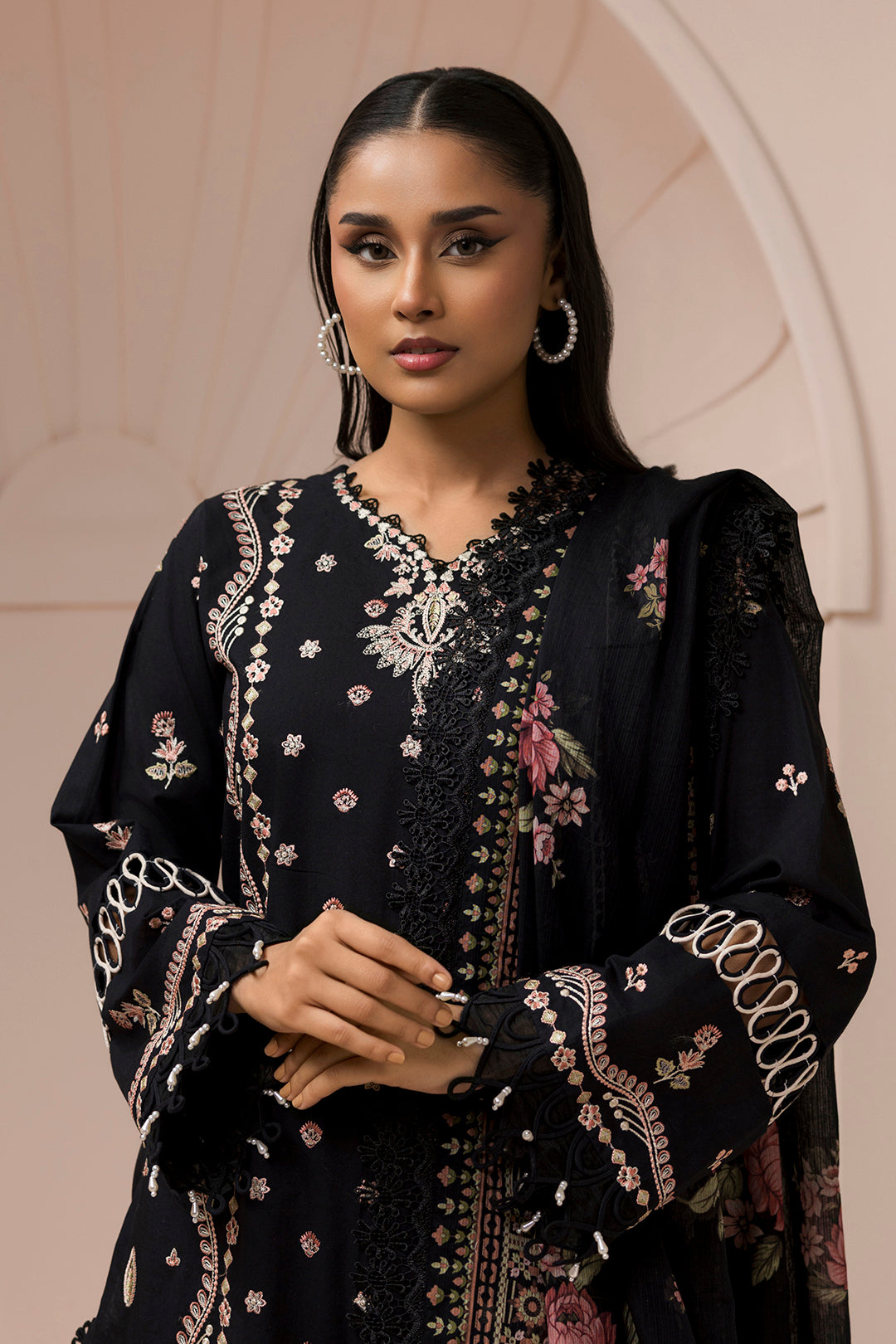 Embroidered Shirt Shalwar Dupatta - 0212
