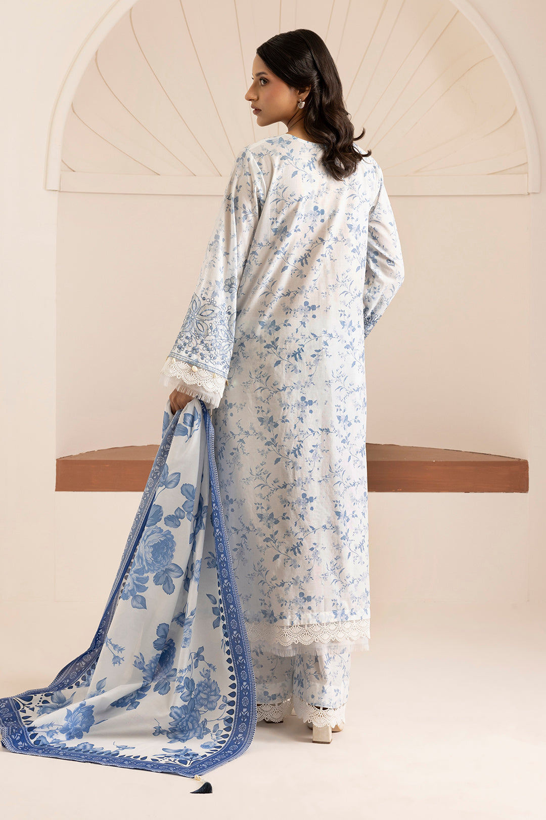 Embroidered Shirt Shalwar Dupatta - 0213