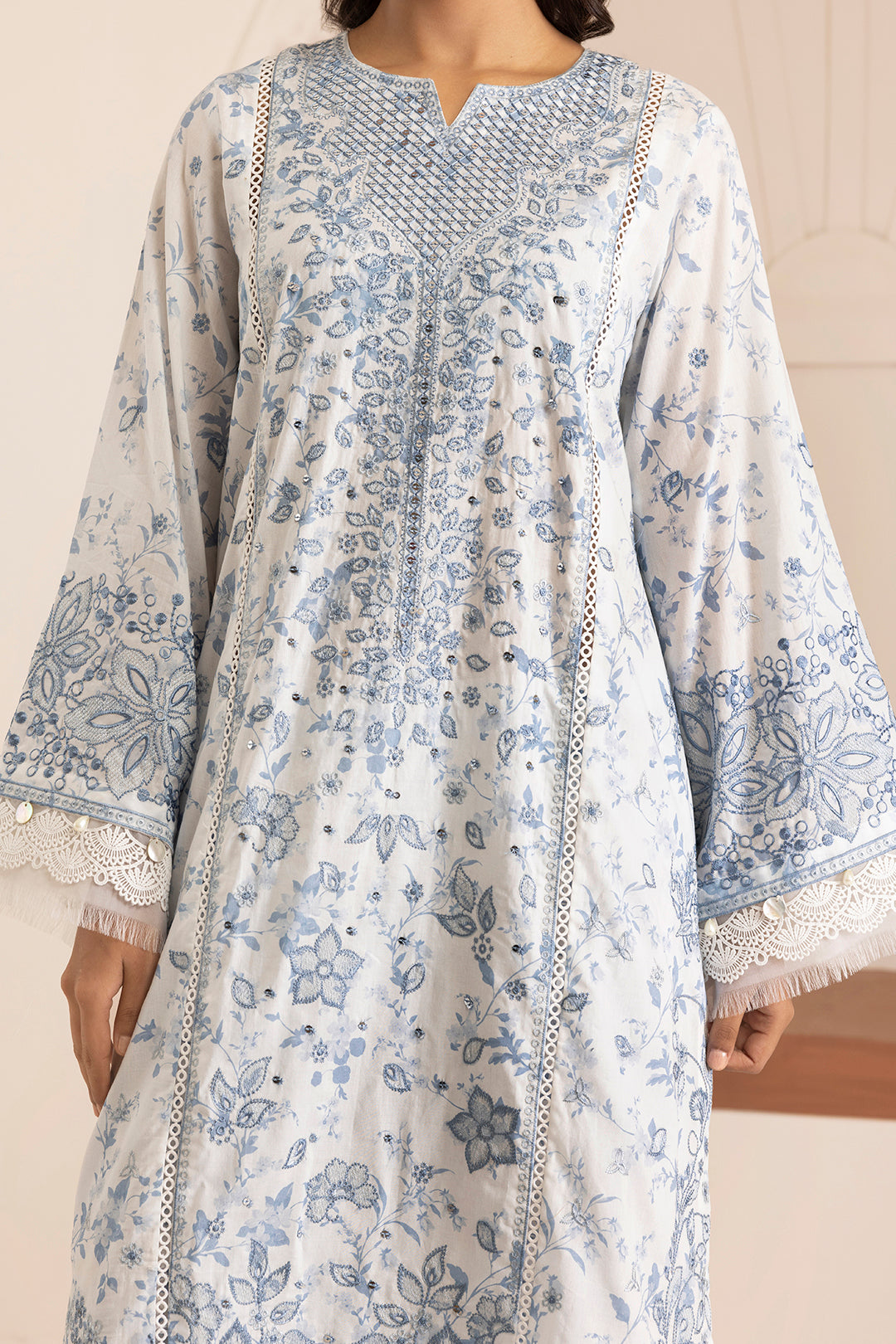 Embroidered Shirt Shalwar Dupatta - 0213