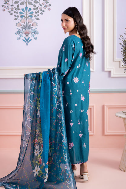 Embroidered Shirt Shalwar Dupatta - 0214