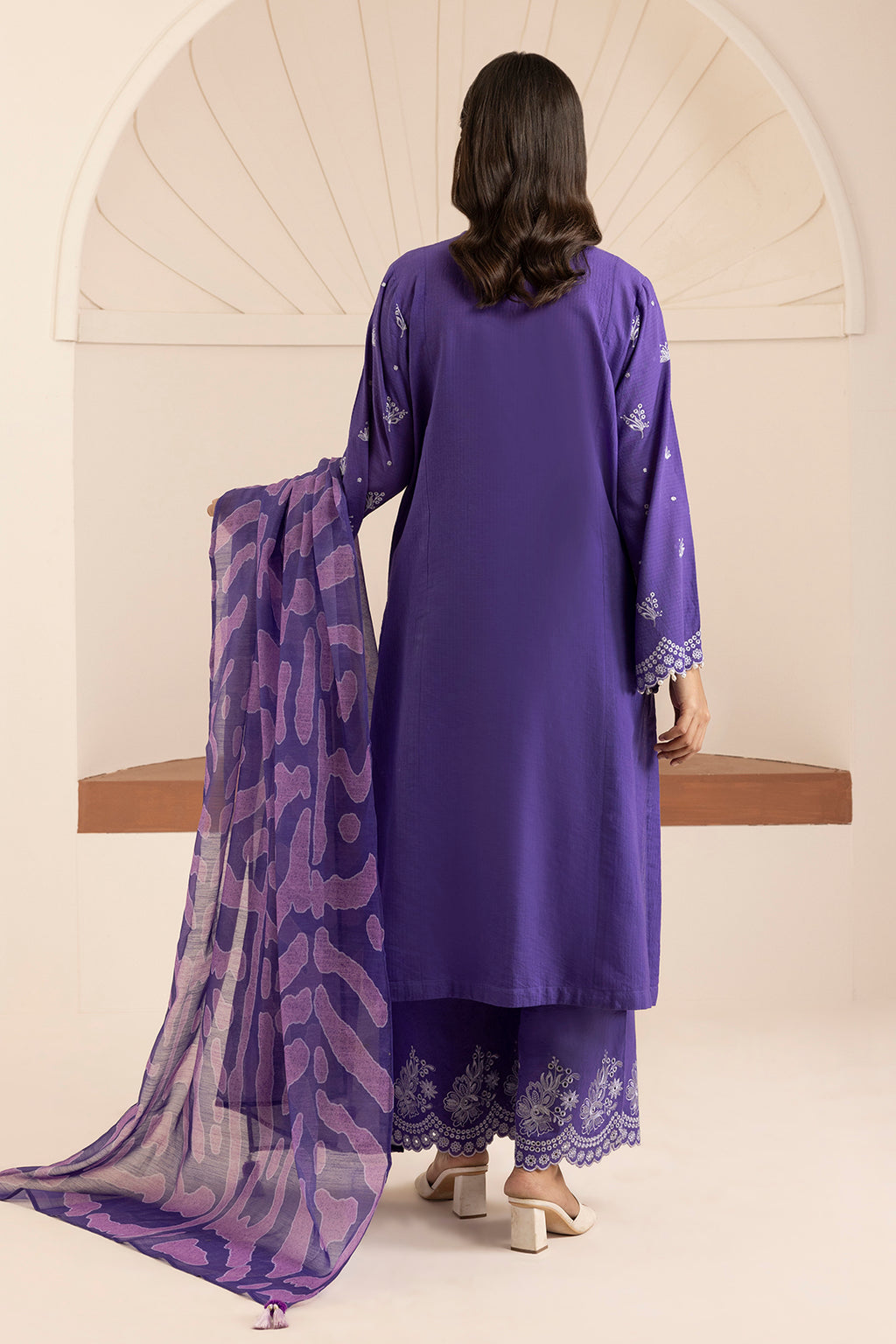Embroidered Shirt Shalwar Dupatta - 0215