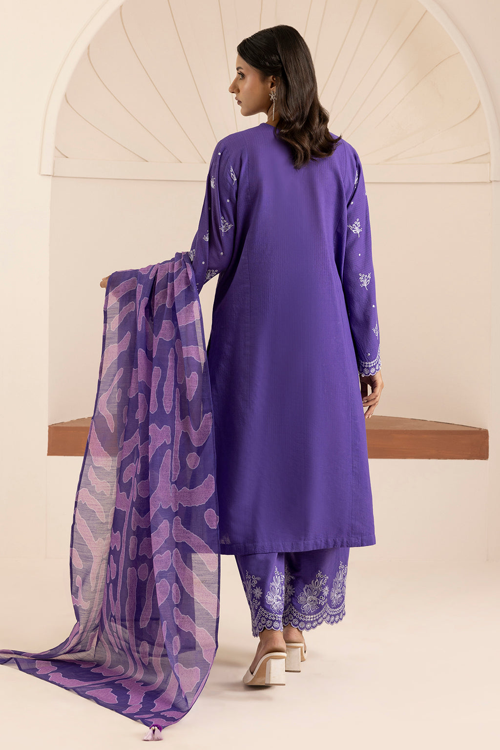 Embroidered Shirt Shalwar Dupatta - 0215