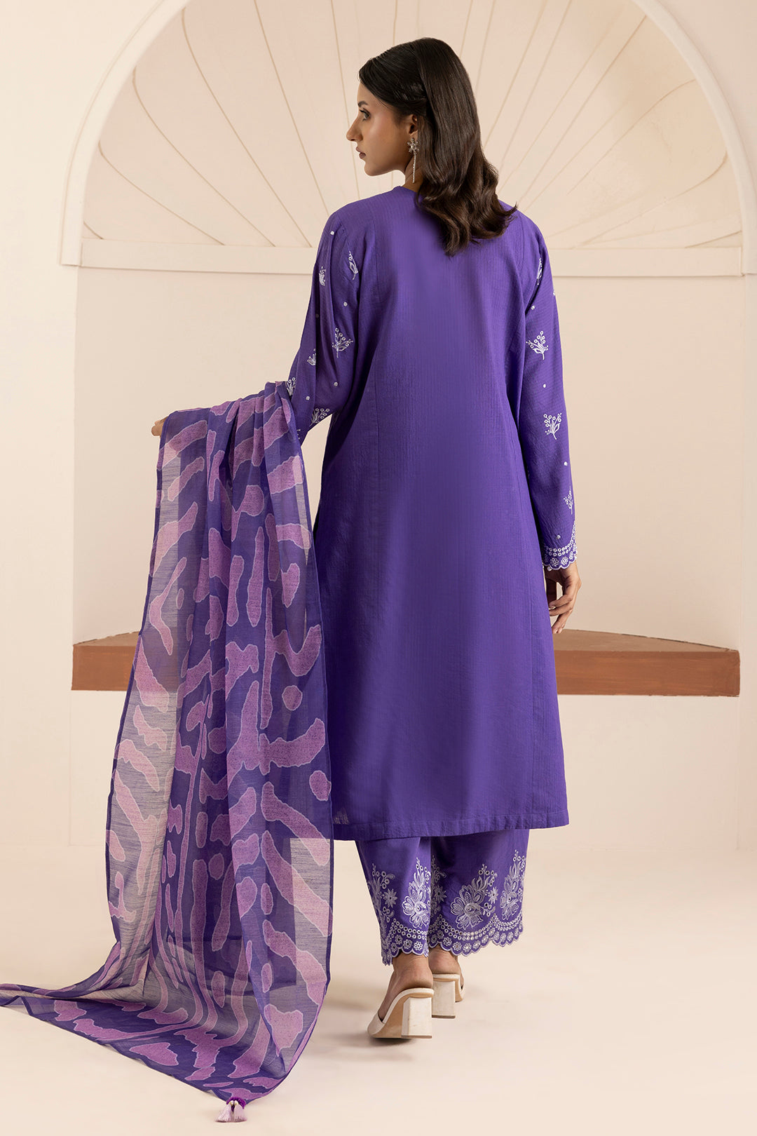 Embroidered Shirt Shalwar Dupatta - 0215