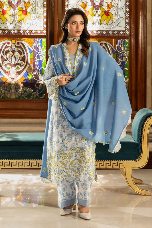 Embroidered Shirt Shalwar Dupatta - 4001