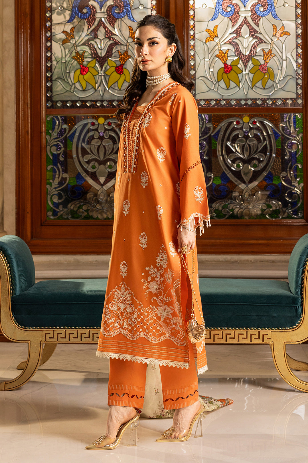 Embroidered Shirt Shalwar Dupatta - 4002