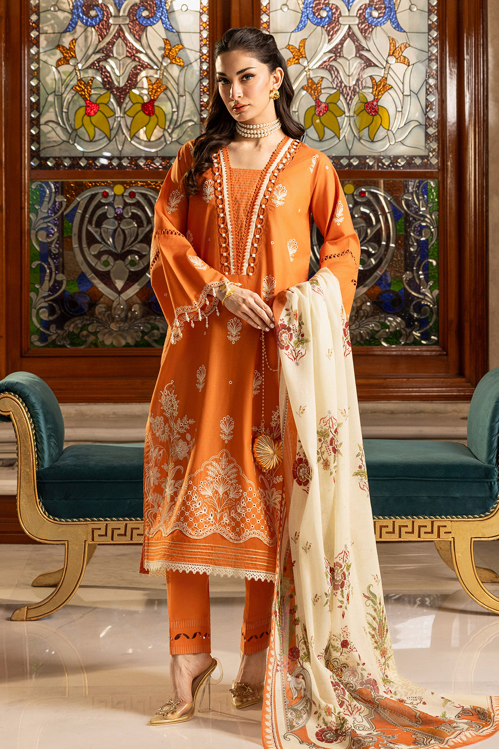 Orange Unstitched for Women
