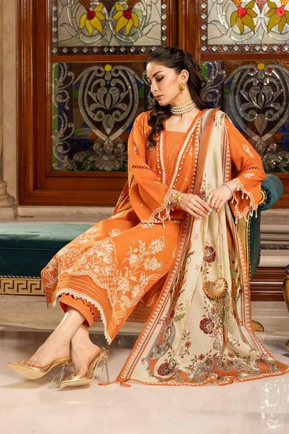 Embroidered Shirt Shalwar Dupatta - 4002