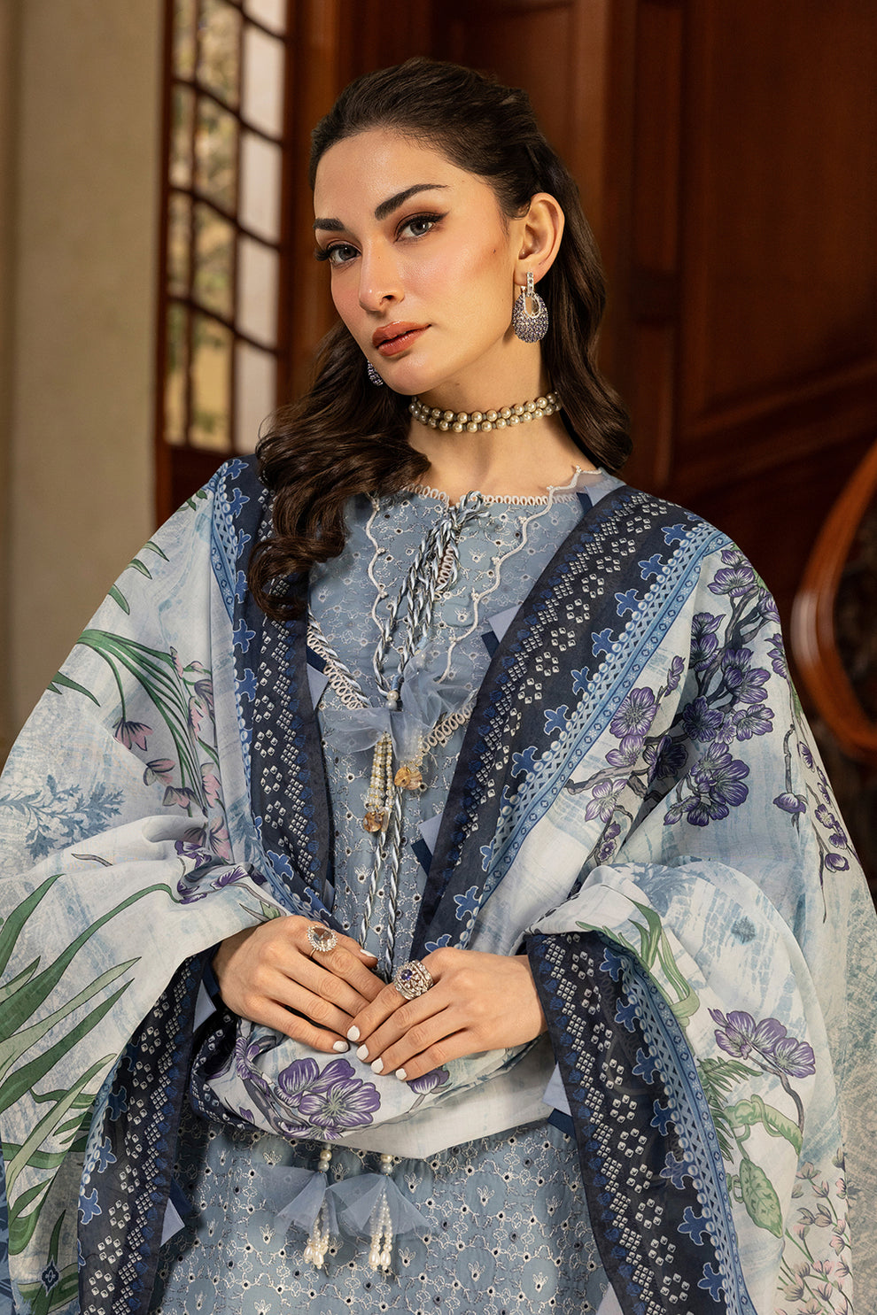 Steel blue Unstitched for Women