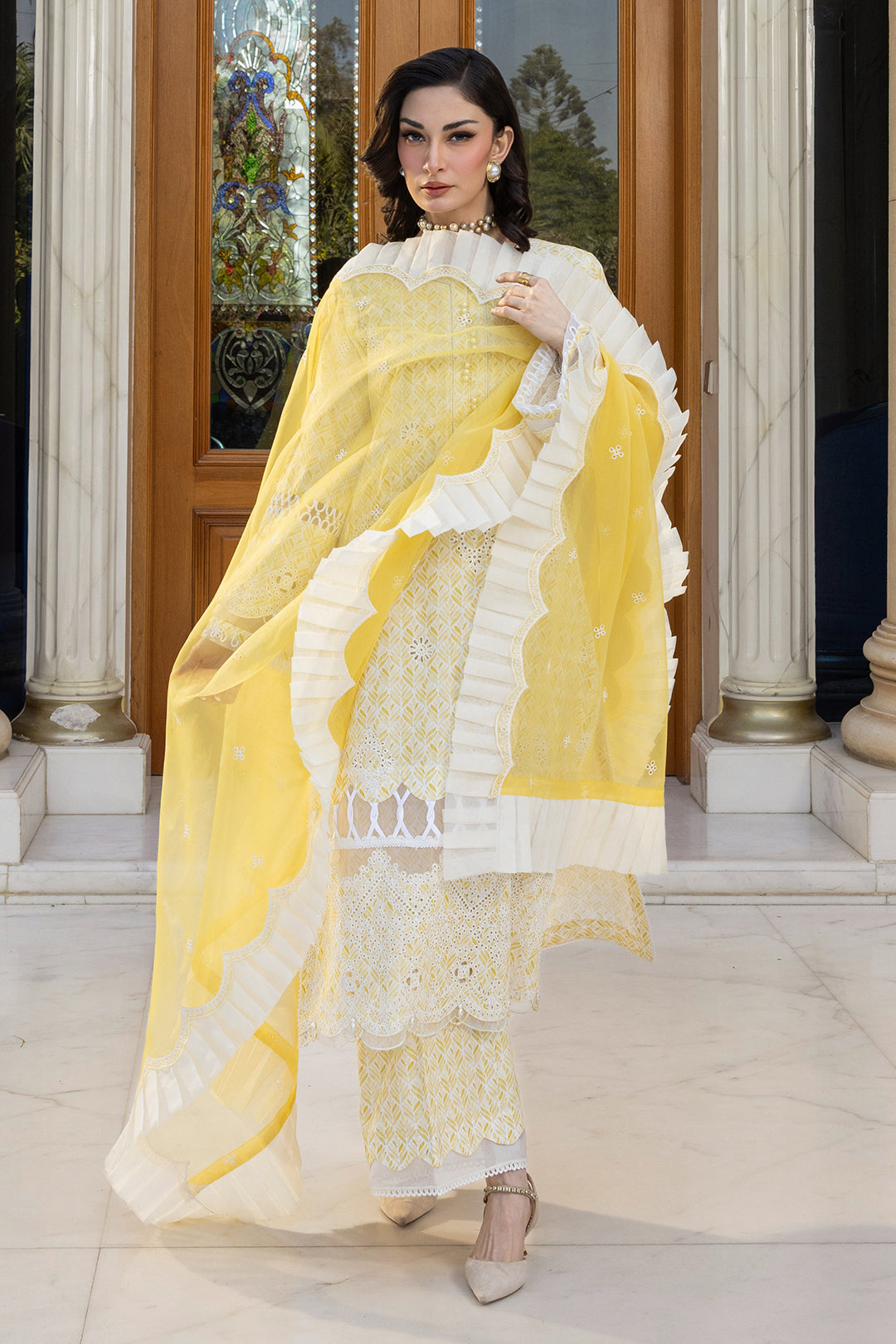 Embroidered Shirt Shalwar Dupatta - 4005