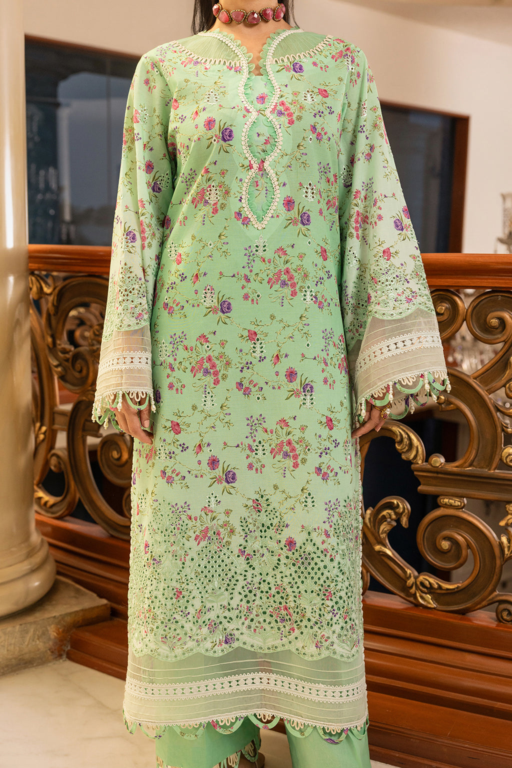 Embroidered Shirt Shalwar Dupatta - 4006