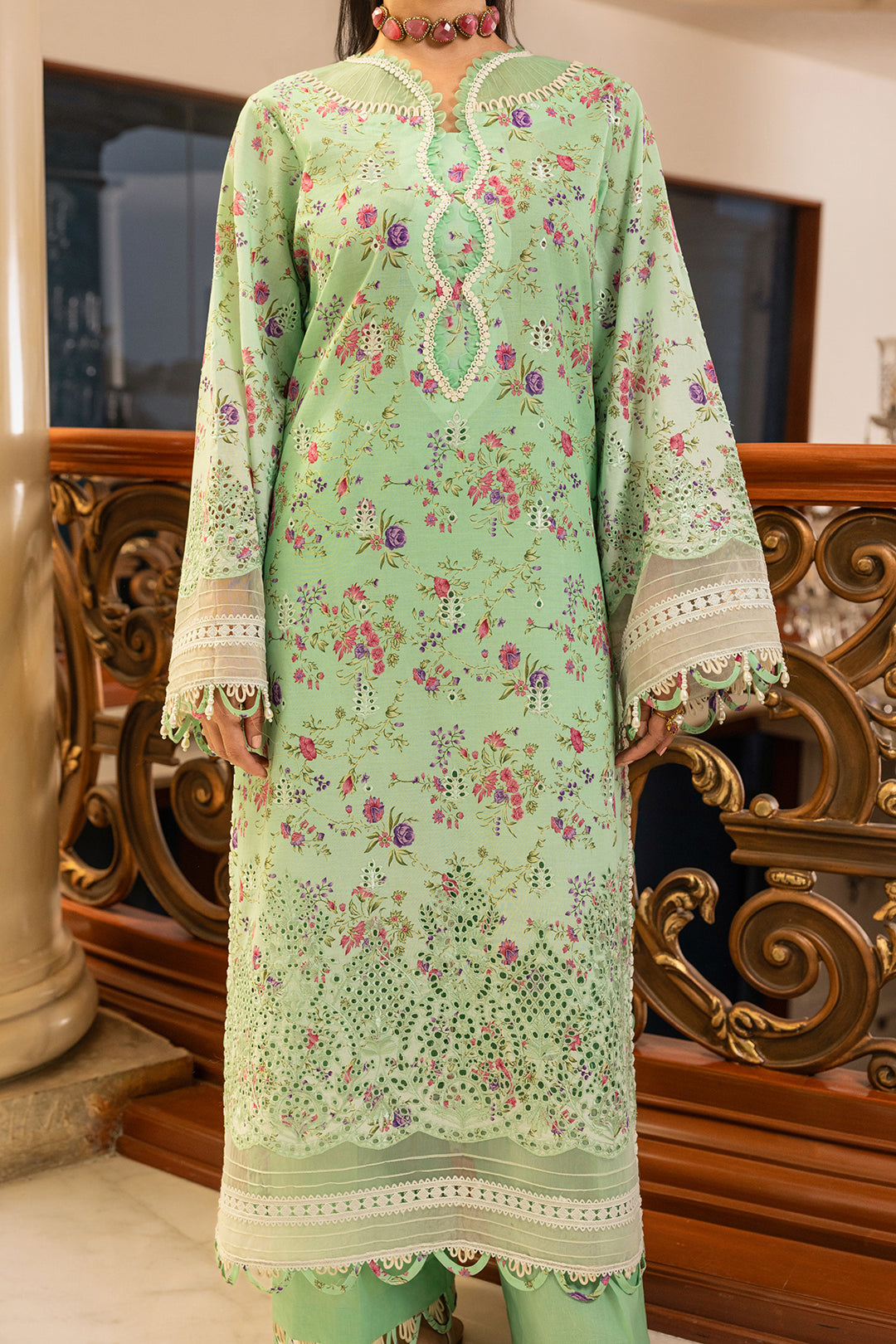 Embroidered Shirt Shalwar Dupatta - 4006