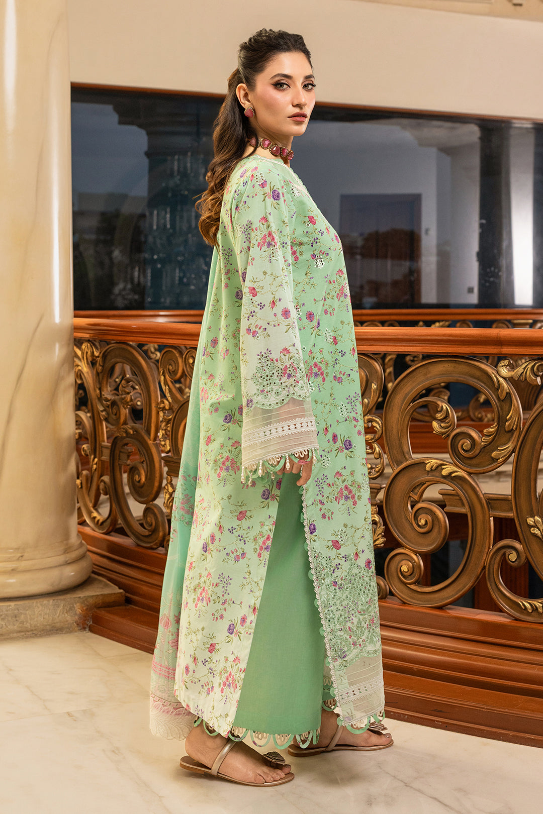 Embroidered Shirt Shalwar Dupatta - 4006
