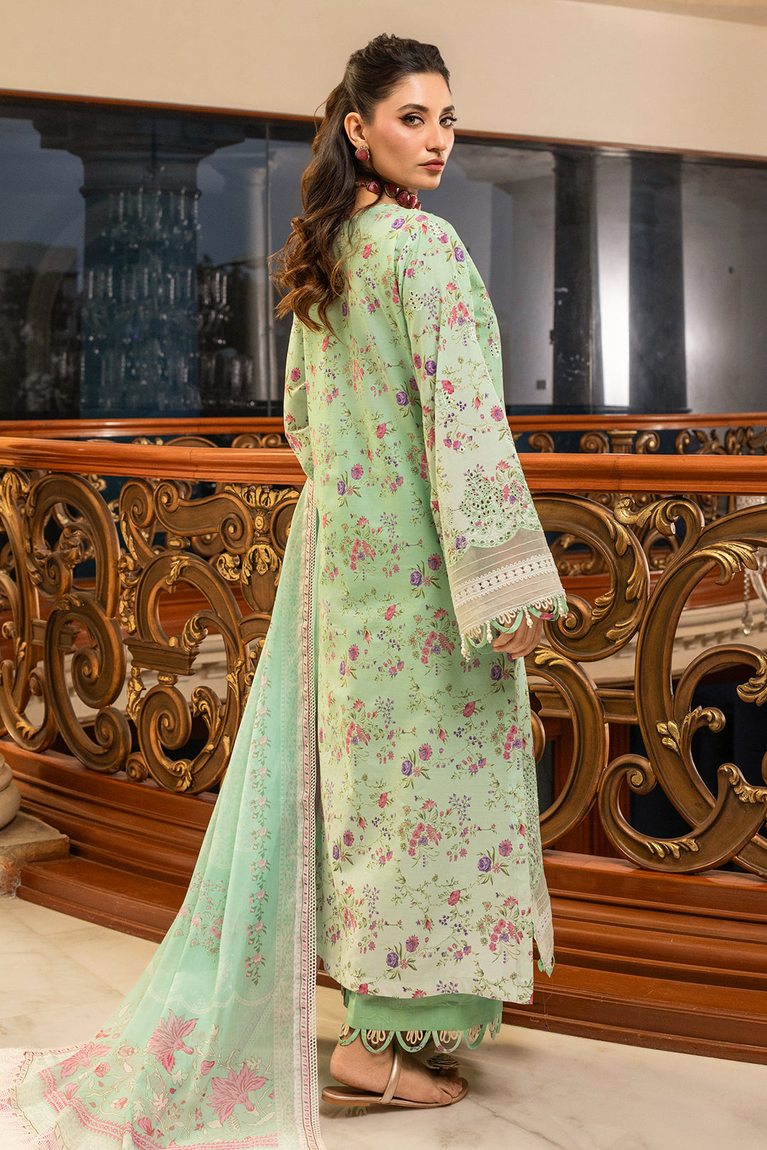 Embroidered Shirt Shalwar Dupatta - 4006