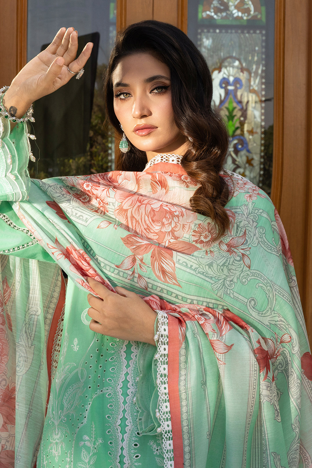 Embroidered Shirt Shalwar Dupatta - 4007