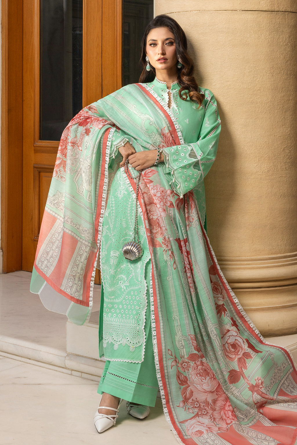 Embroidered Shirt Shalwar Dupatta - 4007