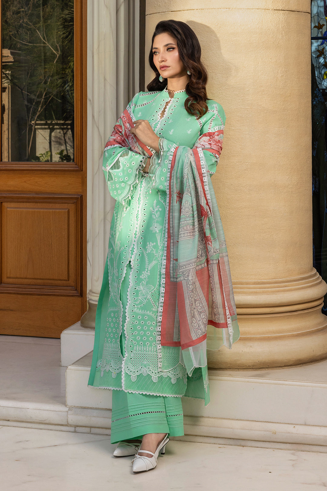 Embroidered Shirt Shalwar Dupatta - 4007