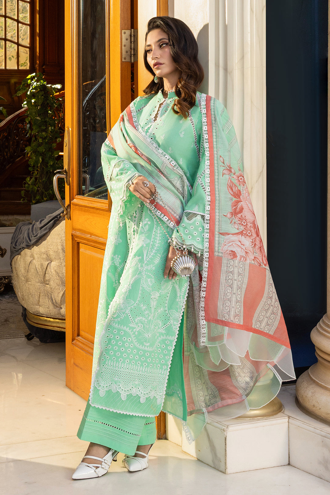 Embroidered Shirt Shalwar Dupatta - 4007