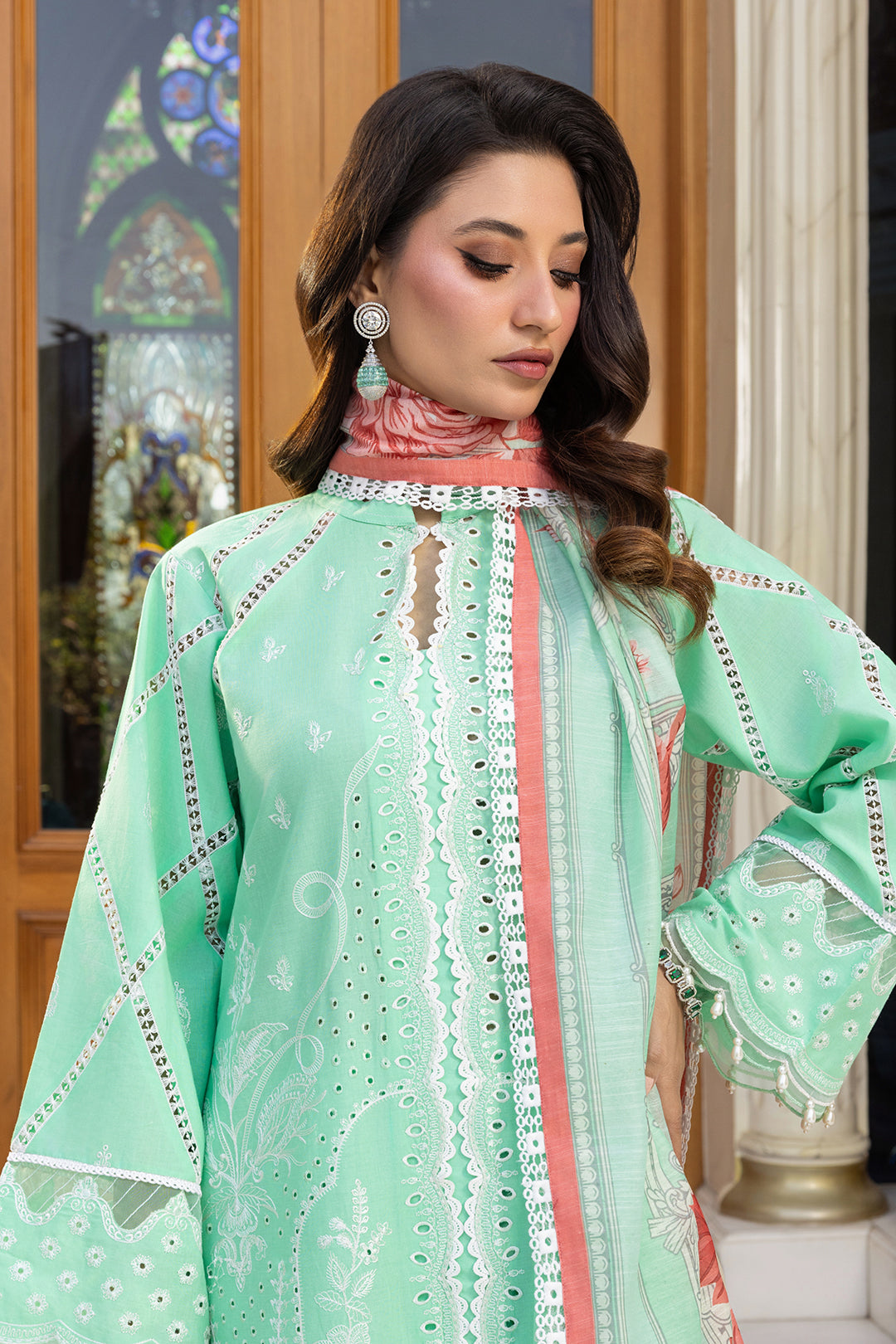 Embroidered Shirt Shalwar Dupatta - 4007
