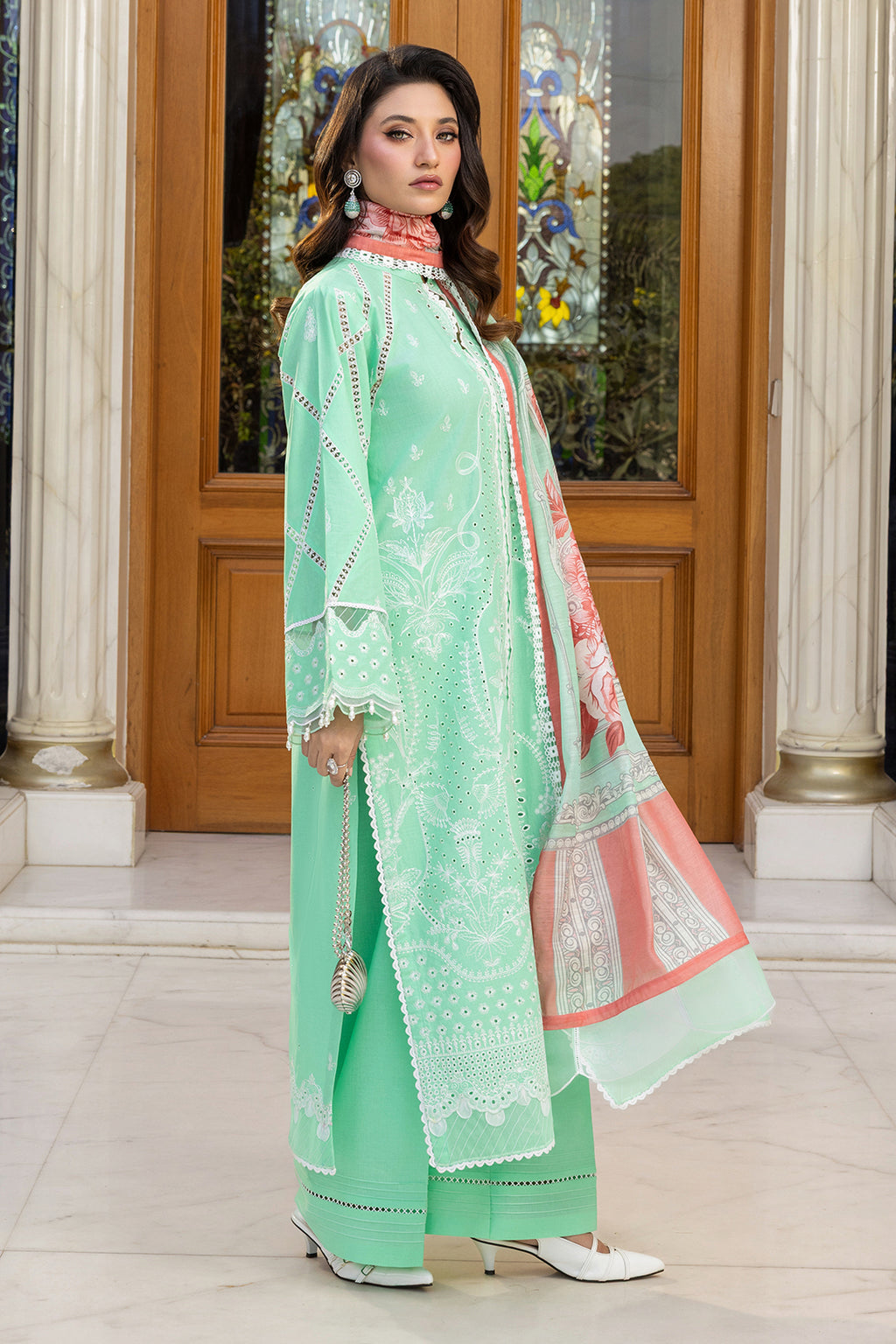 Embroidered Shirt Shalwar Dupatta - 4007