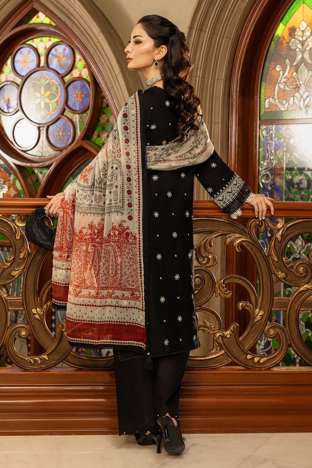 Embroidered Shirt Shalwar Dupatta - 0468