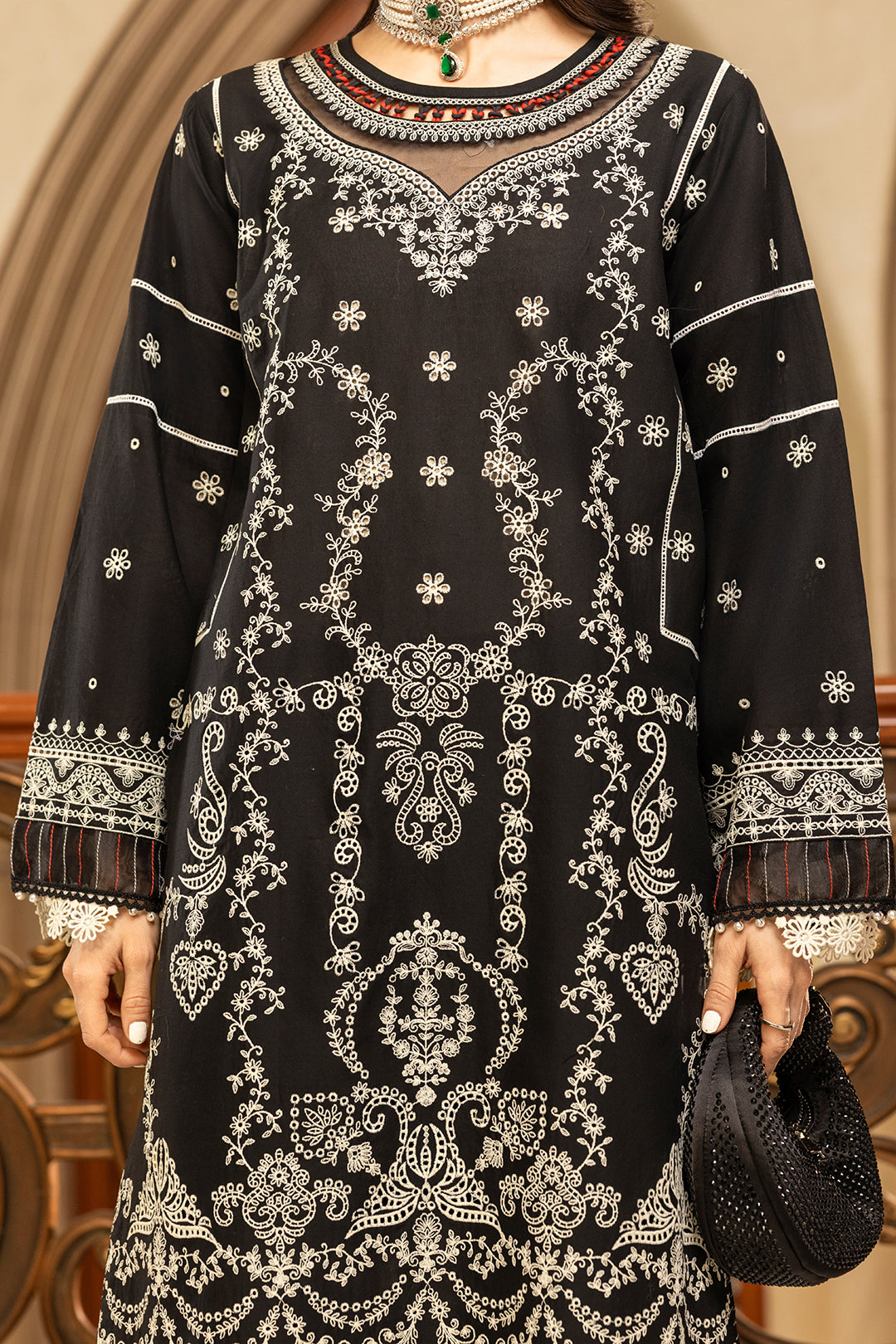 Embroidered Shirt Shalwar Dupatta - 0468