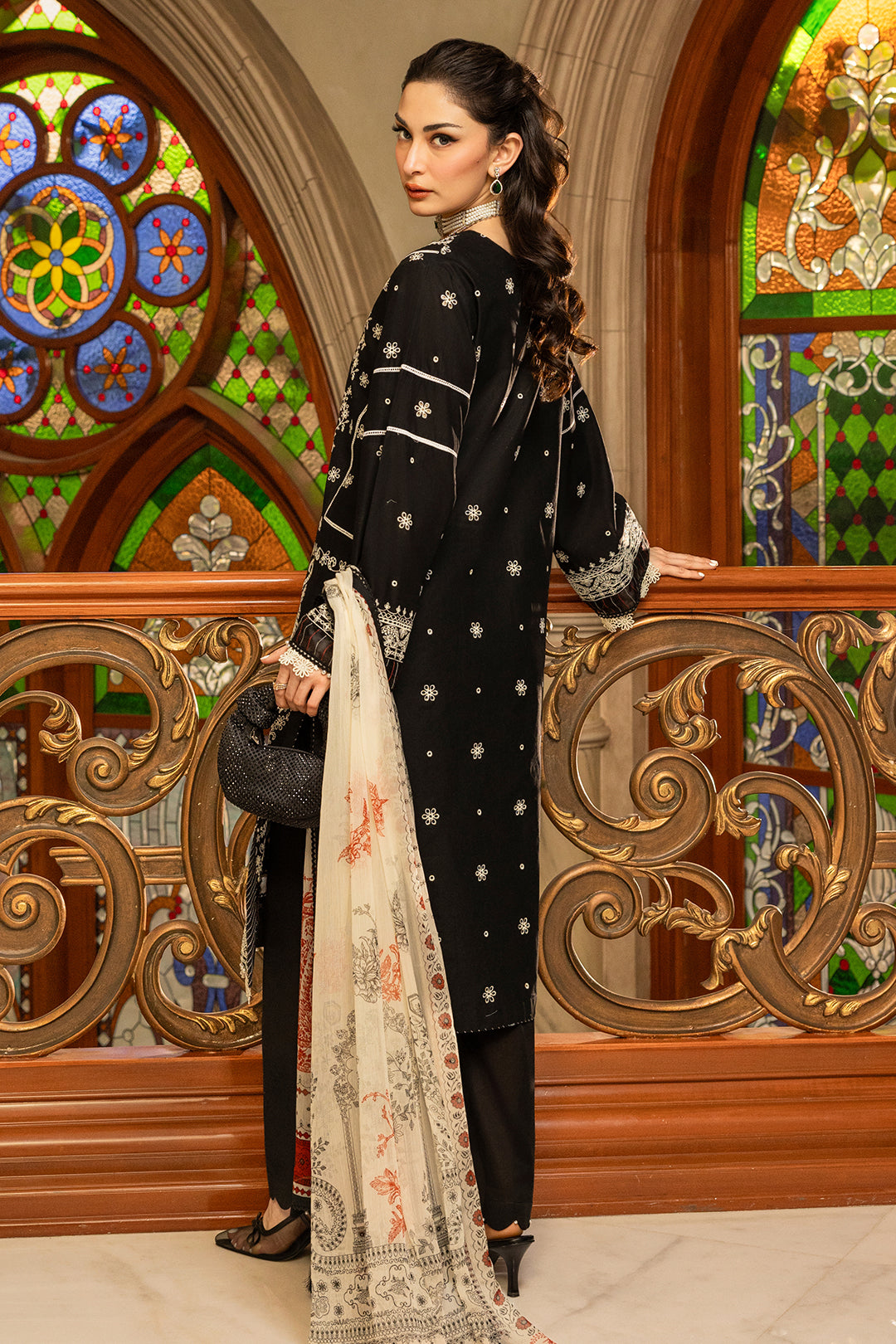 Embroidered Shirt Shalwar Dupatta - 0468