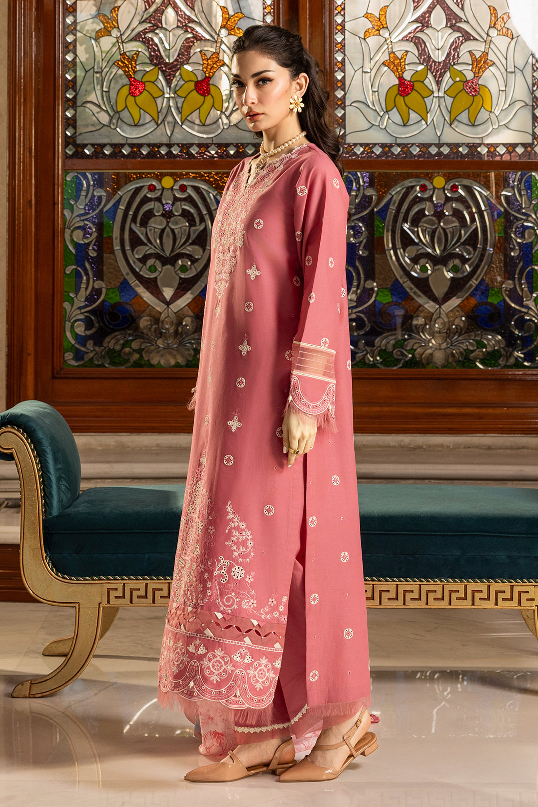 Embroidered Shirt Shalwar Dupatta - 4010