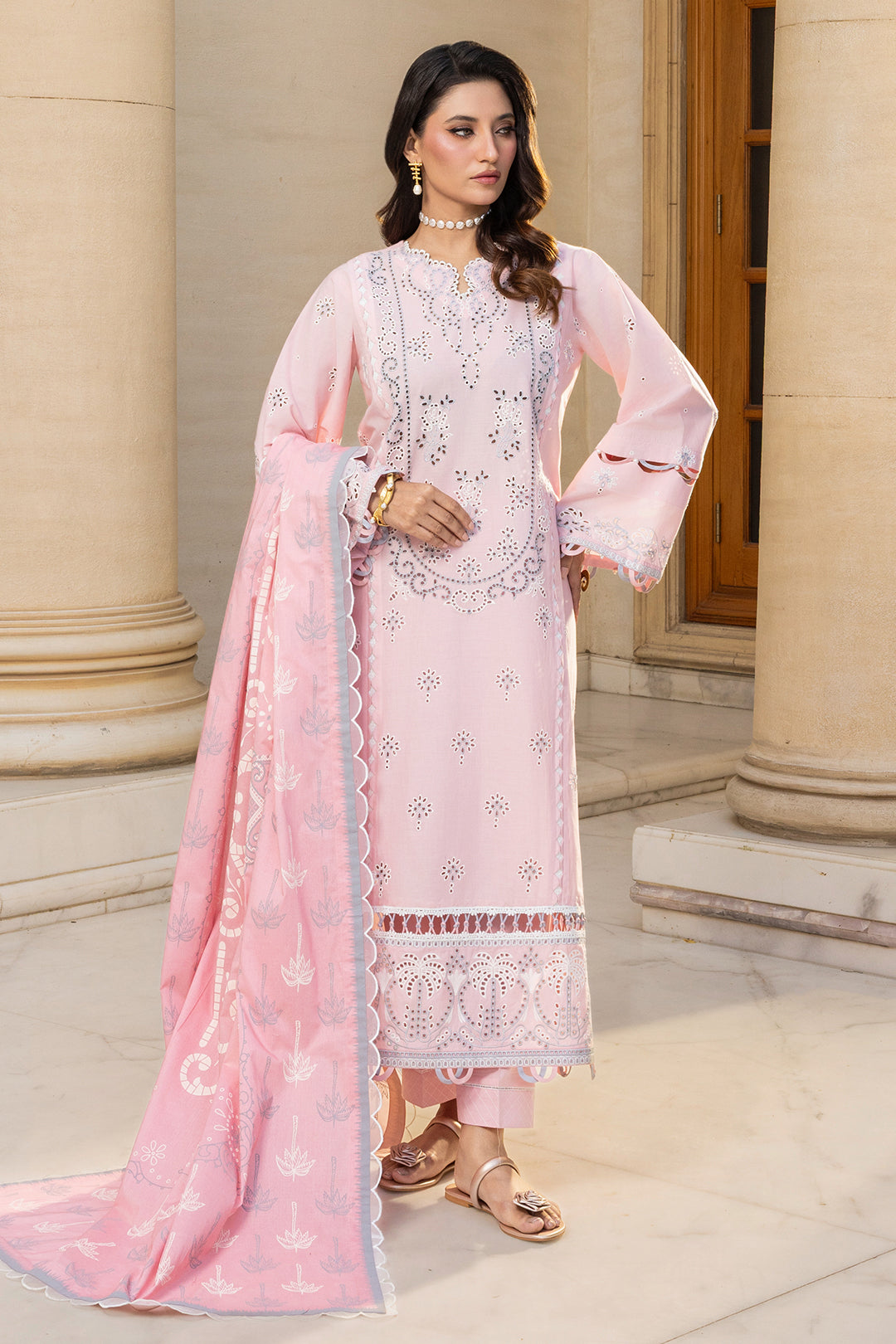 Embroidered Shirt Shalwar Dupatta - 4013
