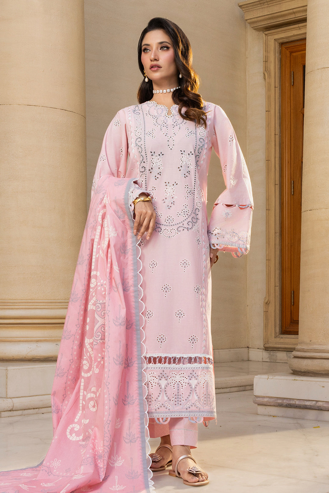Embroidered Shirt Shalwar Dupatta - 4013