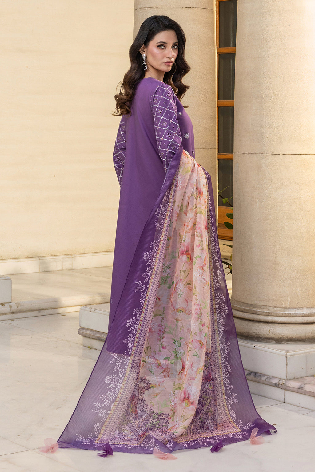 Embroidered Shirt Shalwar Dupatta - 4014