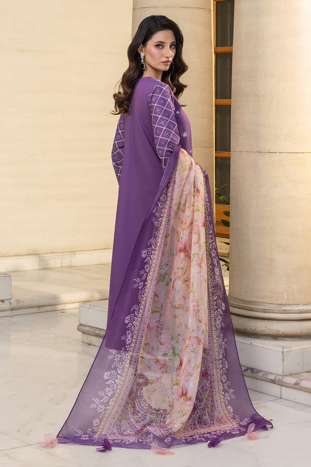 Embroidered Shirt Shalwar Dupatta - 4014