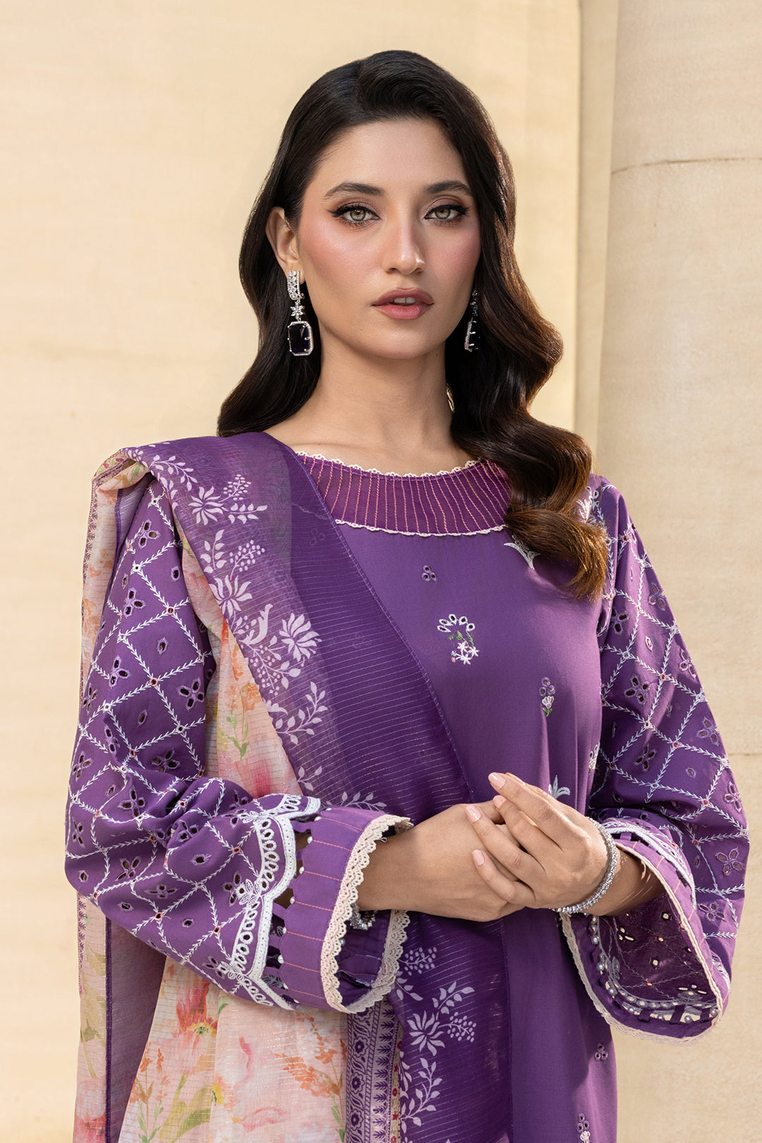 Embroidered Shirt Shalwar Dupatta - 4014