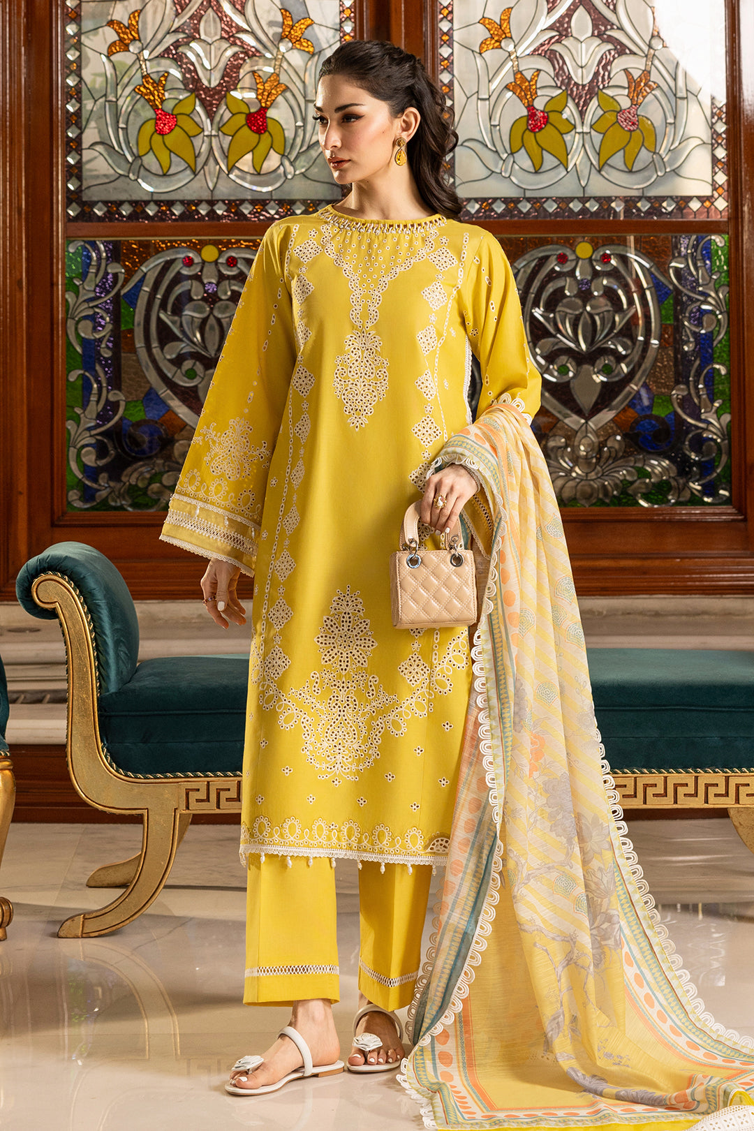 Embroidered Shirt Shalwar Dupatta - 4015