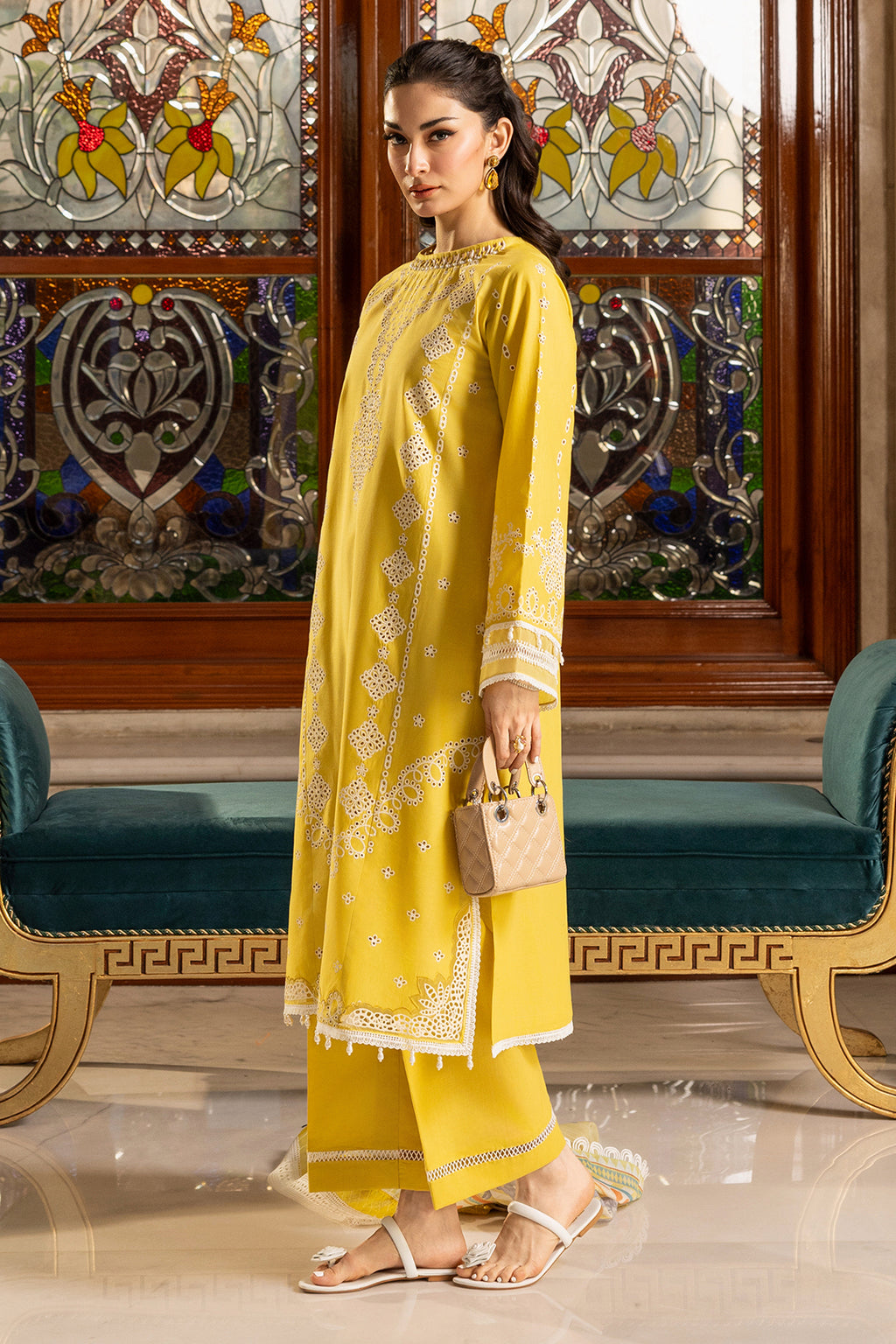 Embroidered Shirt Shalwar Dupatta - 4015
