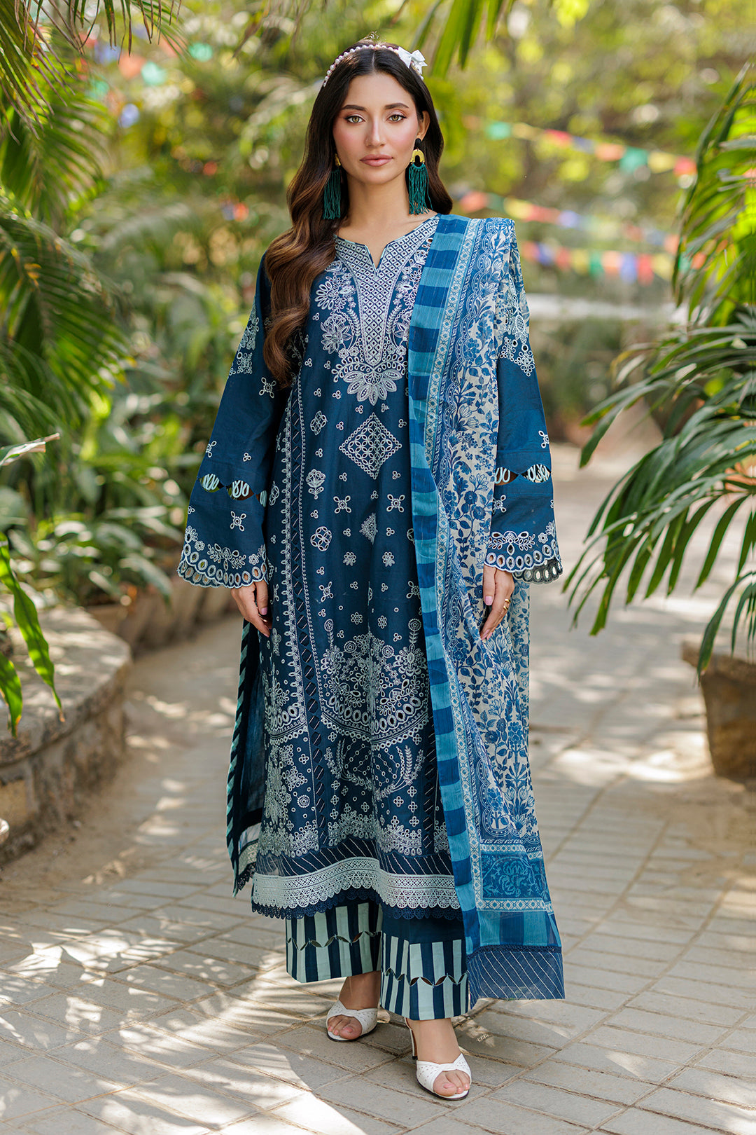 Embroidered Shirt Shalwar Dupatta - 4016