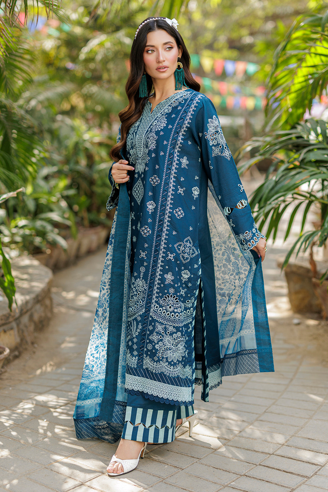 Embroidered Shirt Shalwar Dupatta - 4016