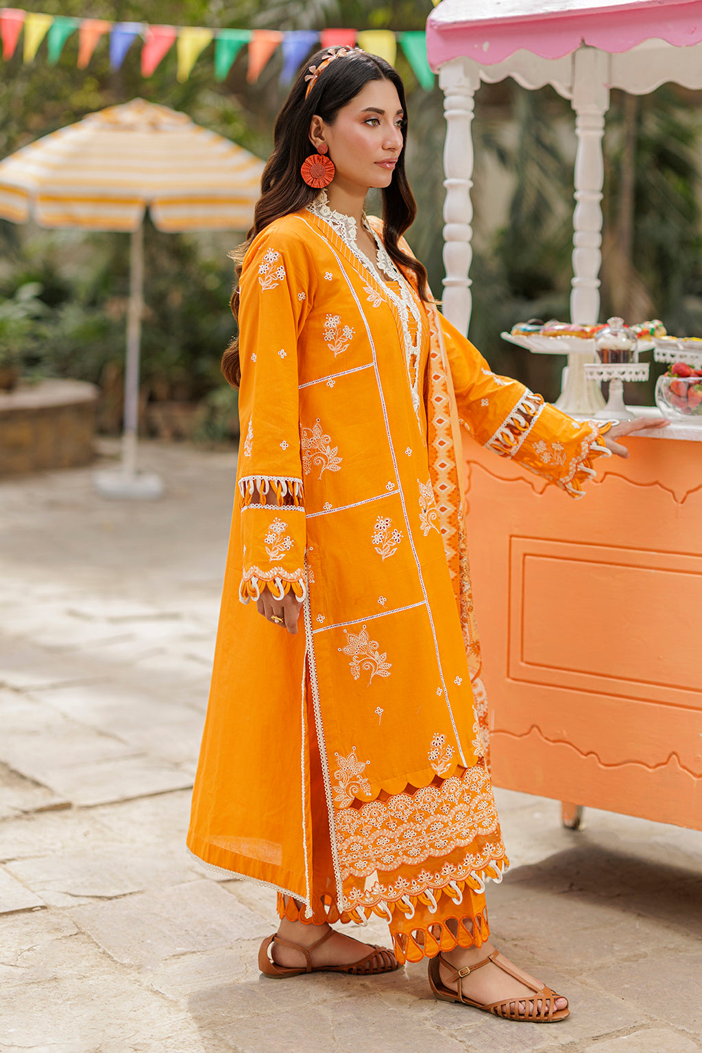 Embroidered Shirt Shalwar Dupatta - 4017