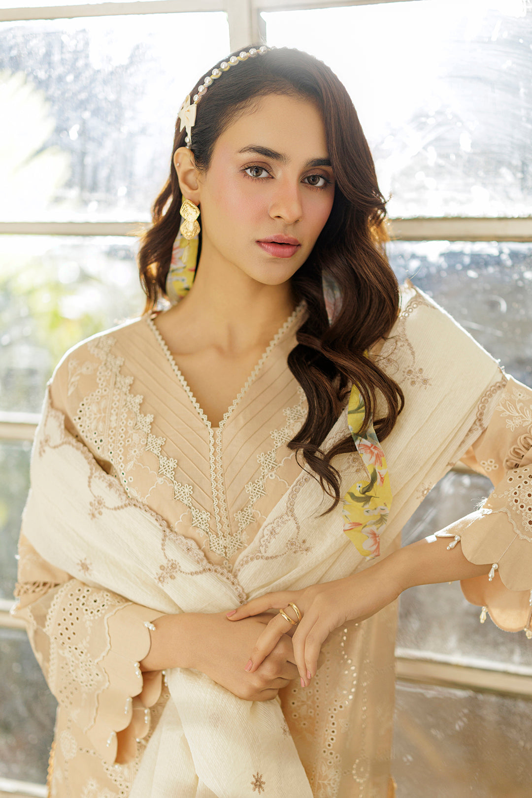 Embroidered Shirt Shalwar Dupatta - 4018