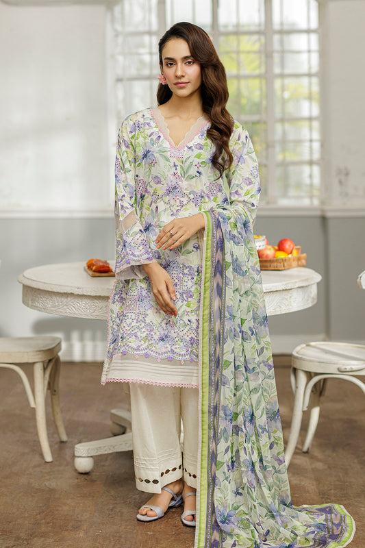 Embroidered Shirt Shalwar Dupatta - 4020