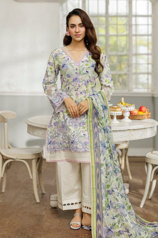 Embroidered Shirt Shalwar Dupatta - 4020