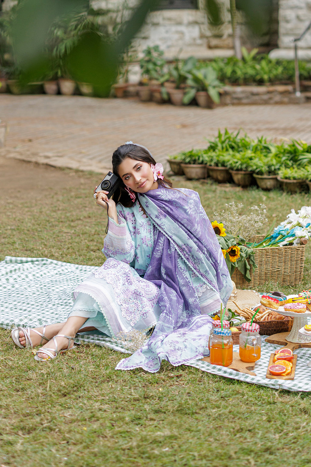 Embroidered Shirt Shalwar Dupatta - 4021