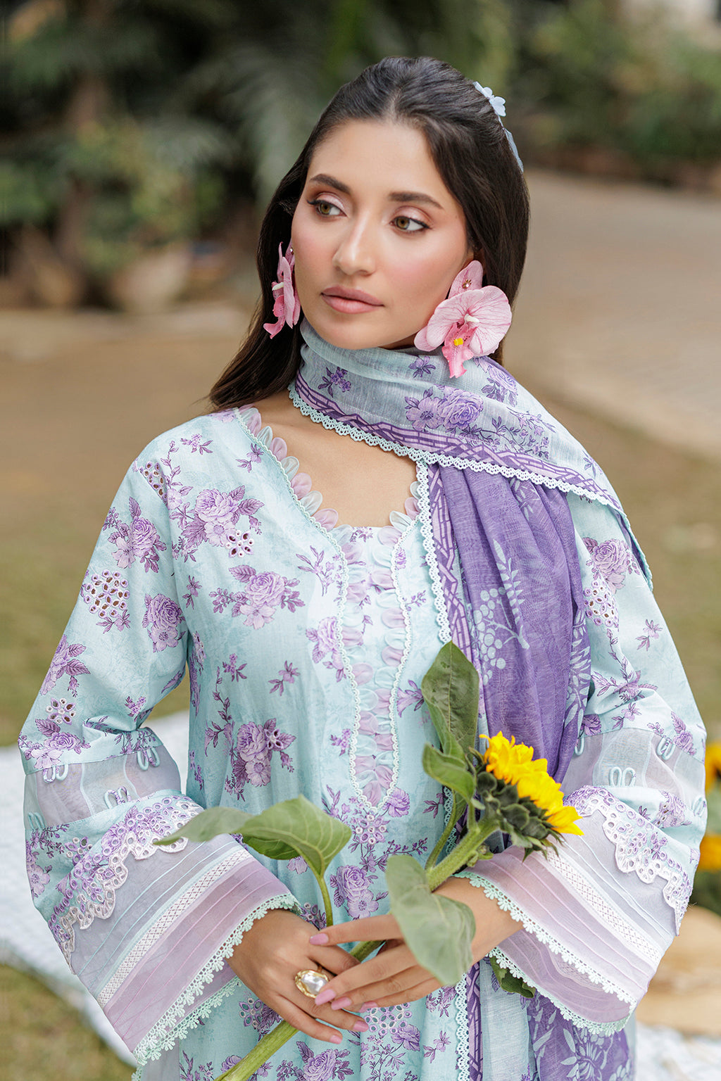Embroidered Shirt Shalwar Dupatta - 4021