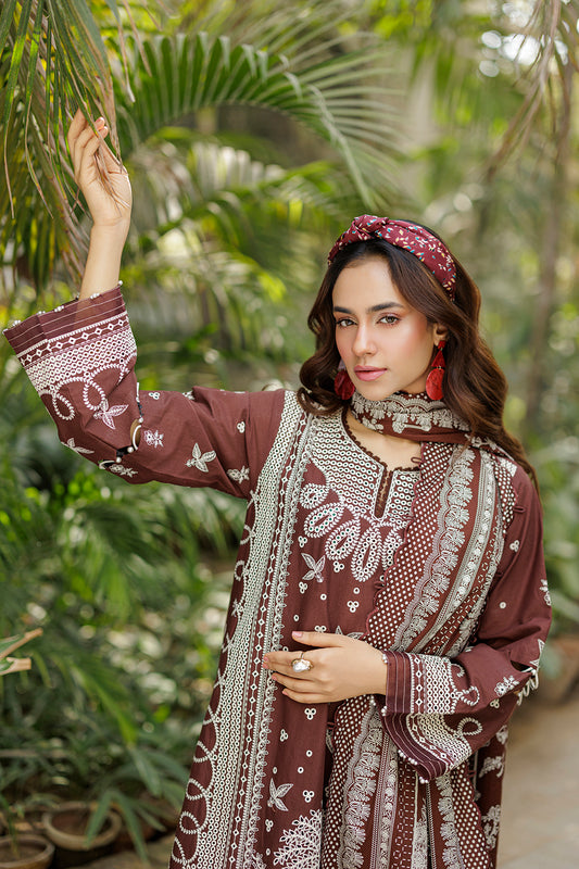 Embroidered Shirt Shalwar Dupatta - 4022