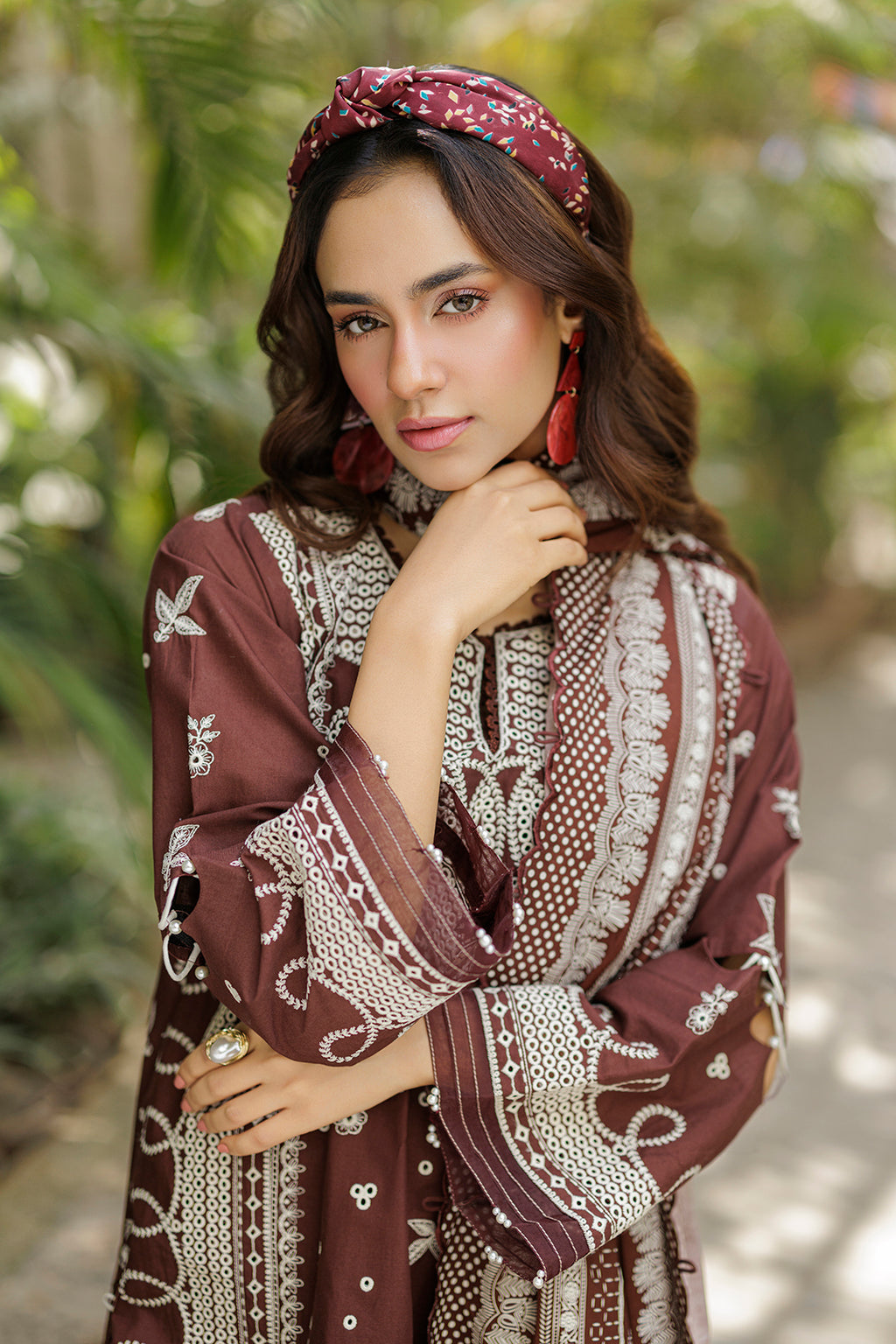 Embroidered Shirt Shalwar Dupatta - 4022